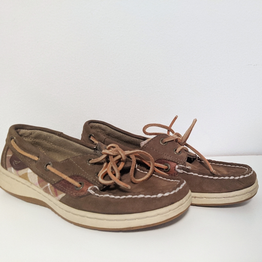 Sperry Topsider Angelfish Suede Leather Boat Shoes Women's Pize 5.5